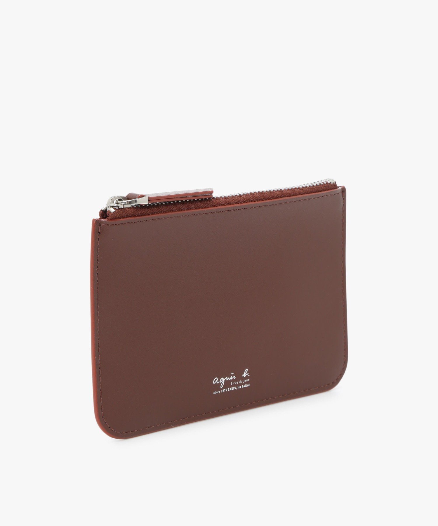 レザー コインケース" Yvon" ZAH04-03 アニエスベー 財布・ポーチ・ケース 財布 ブラウン