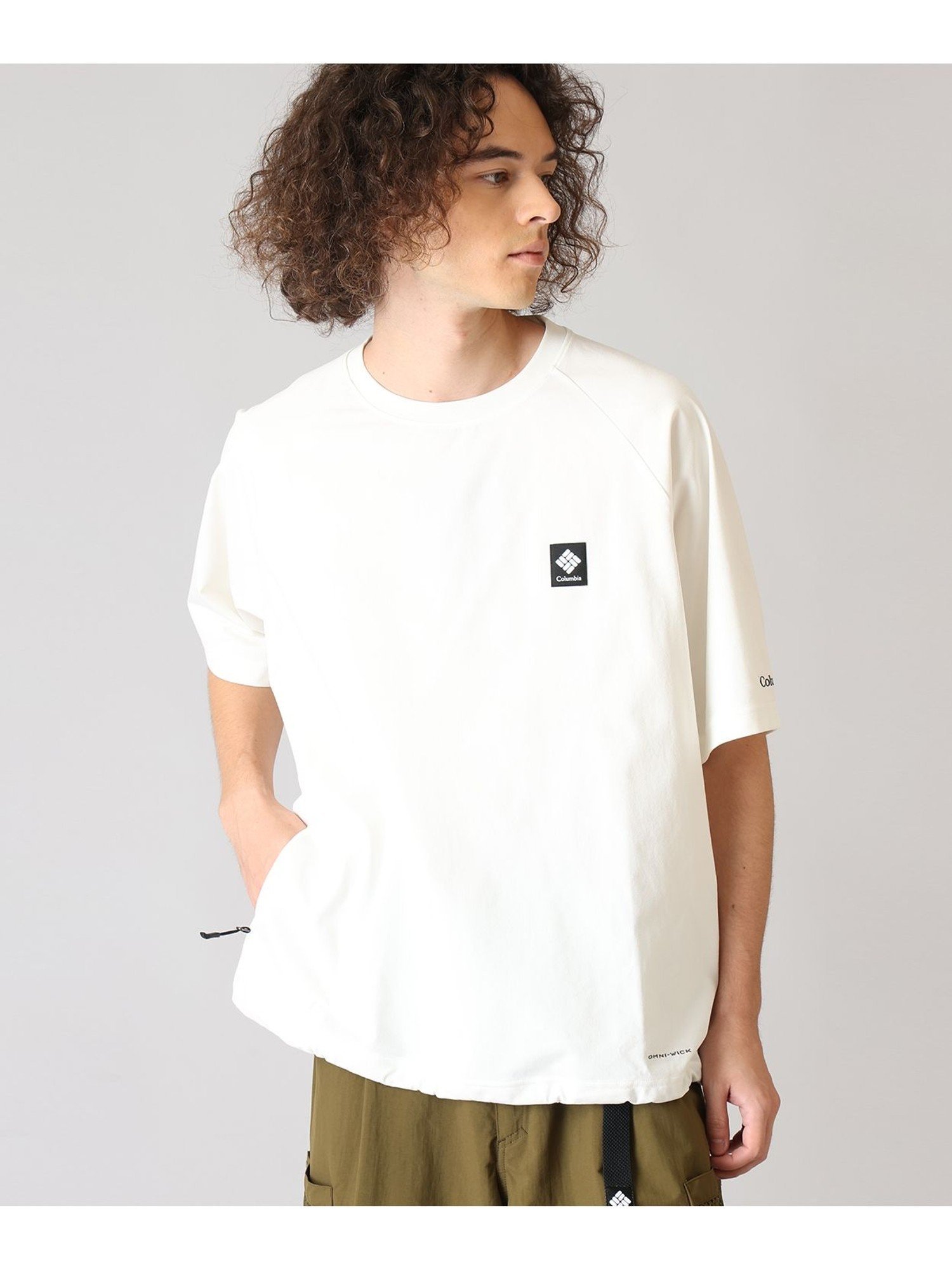 Columbia/ レイリバーショートスリーブポケットTシャツ /コロンビア コロンビア トップス カットソー・Tシャツ グレー ホワイト パープル