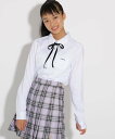 【SALE／33 OFF】PINK-latte 【入卒 セレモニー 卒服】胸ロゴリボン付ブラウス ピンク ラテ トップス シャツ ブラウス ホワイト ベージュ