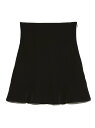 SNIDEL フレアーミニスカショーパン スナイデル パンツ/ジーンズ ショートパンツ ブラック レッド【送料無料】