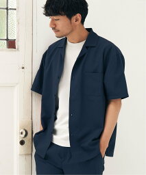 イッカ 服（メンズ） 【SALE／30%OFF】IKKA LOUNGE Reflax リラックスオープンカラーシャツ イッカ トップス シャツ・ブラウス ネイビー ブラック グリーン ベージュ ブラウン