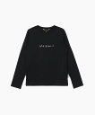 To b. by agnes b. WM40 TS ロゴロングスリーブ Tシャツ アニエスベー トップス カットソー Tシャツ ブラック【送料無料】