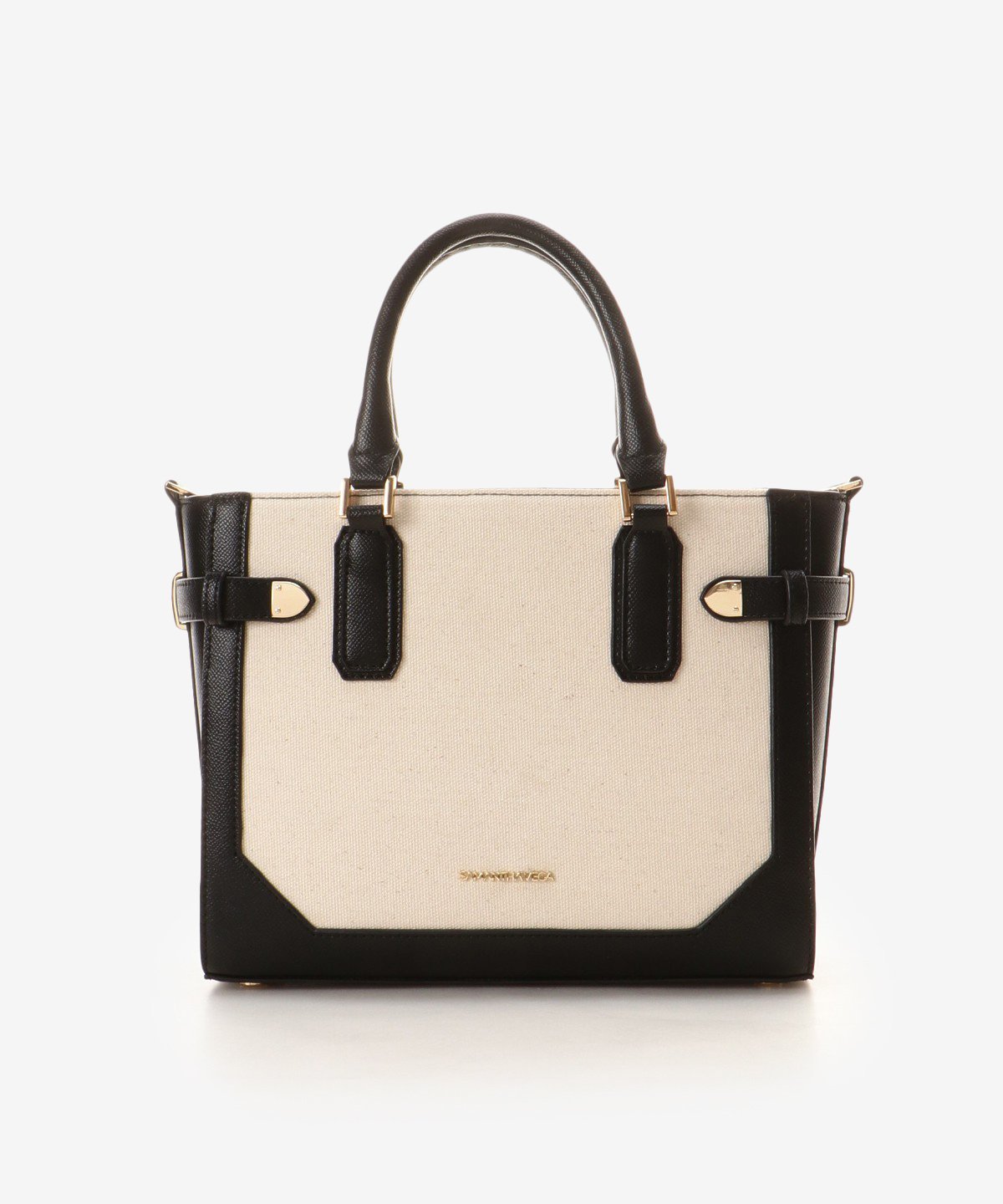 【SALE／40%OFF】SAMANTHAVEGA キャンバスベルト金具ハンドバッグ サマンサ ベガ バッグ ハンドバッグ ブルー ブラック オレンジ ホワイト【送料無料】