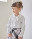 【SALE/30%OFF】any FAM KIDS リボン付き インナー ブラウス エニィファム トップス シャツ・ブラウス ホワイト