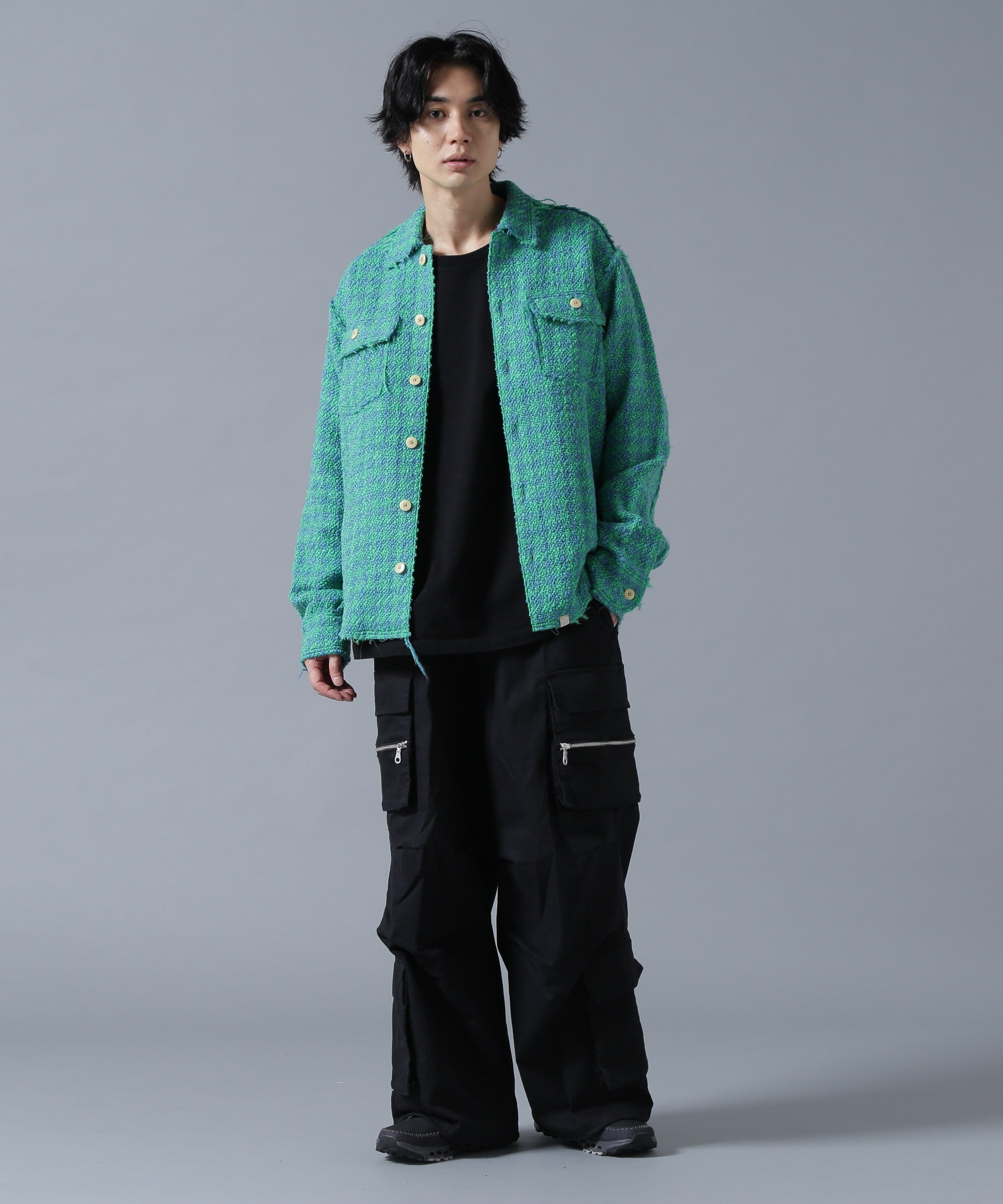 B omnivore/ビーオムニボー W POCKET CARGO PANTS ビーバー パンツ その他のパンツ カーキグリーン ブラック