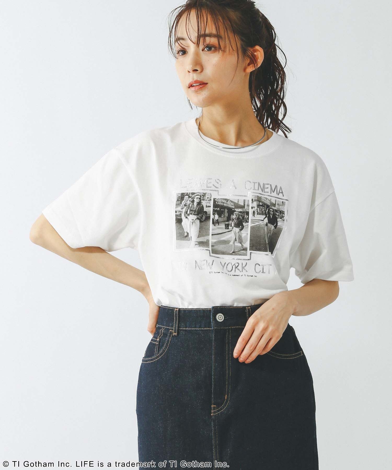 【SALE／40%OFF】GLOBAL WORK LIFE PICTURE COLLECTION*プリントT半袖/329188 グローバルワーク トップス カットソー・Tシャツ ホワイト stylife-15048861 Rakuten Fashion サンプル画像2