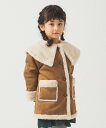 B:MING by BEAMS ケープカラー フェイクムートン コート(110~150cm) ビーミング ライフストア バイ ビームス ジャケット・アウター そ...