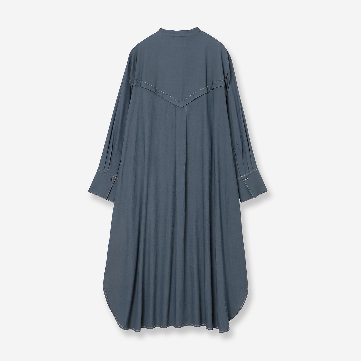 R-ISM 【セットアップ対応・洗える】シャンブレーデニムシャツワンピース リズム ワンピース・ドレス ワンピース ネイビー
