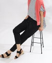 【SALE/30%OFF】SHOO・LA・RUE 【SS-3L/美脚シルエット】綿イージーテーパードパンツ シューラルー パンツ その他のパンツ ベージュ ネイ...