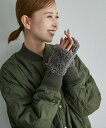 【SALE/55%OFF】ROPE' PICNIC PASSAGE ボアフィンガーレスグローブ ロペピクニック ファッション雑貨 手袋 ベージュ グレー