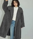 【SALE/30%OFF】ADAM ET ROPE' FEMME 【WEB限定】スタンドカラーボアコート アダムエロペ ジャケット・アウター その他のジャケット...
