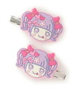 mezzo piano 【しなこちゃん】前髪クリップ2個セット ナルミヤオンライン ヘアアクセサリー その他のヘアアクセサリー パープル