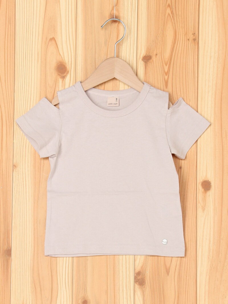 【SALE／41%OFF】petit main 肩スリットT ナルミヤオンライン トップス その他のトップス グリーン オレンジ グレーのサムネイル