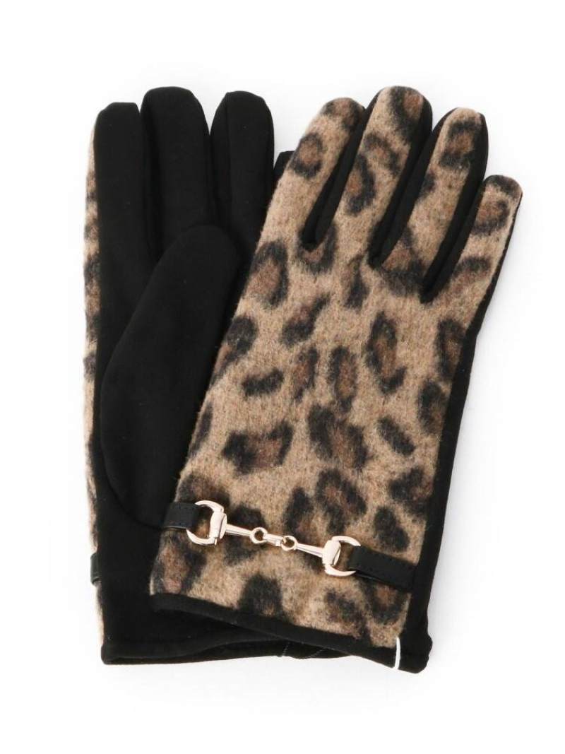 OPAQUE.CLIP ビットグローブ オペークドットクリップ ファッション雑貨 手袋 ブラウン ブルー ブラックのサムネイル