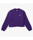 【SALE／30 OFF】LACOSTE ワイド ショートテクニカルスウェットプルオーバー ラコステ トップス スウェット トレーナー パープル【送料無料】