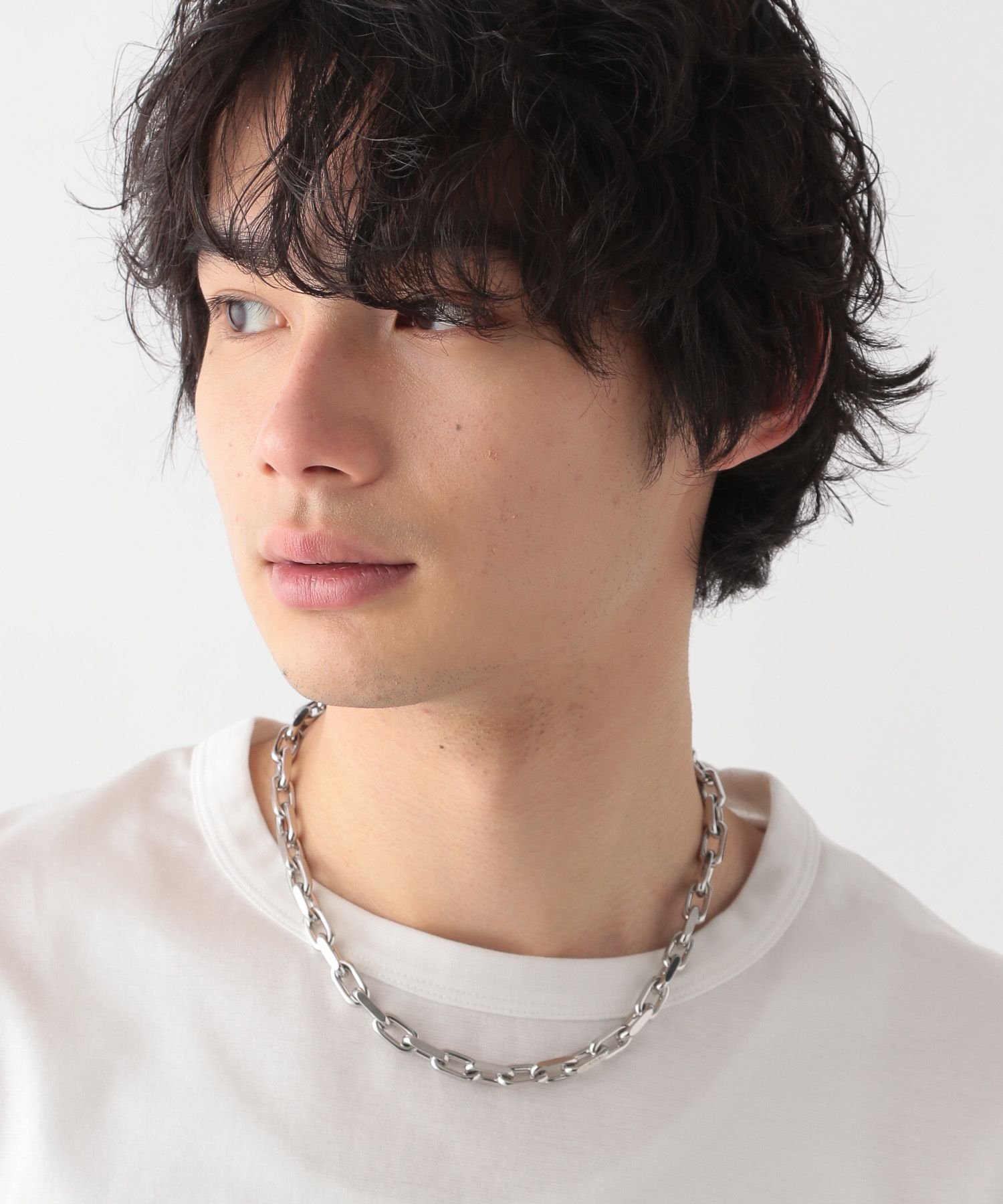 GLOBAL WORK UNISEX/ステンレスチェーンネックレス/993935 グローバルワーク アクセサリー・腕時計 ネックレス シルバー ブラック ゴールド