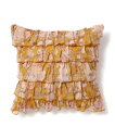 【SALE/37%OFF】Francfranc PTシフォンフリル クッションカバー 450*450(131)イエロー フランフラン インテリア・生活雑貨 クッ...