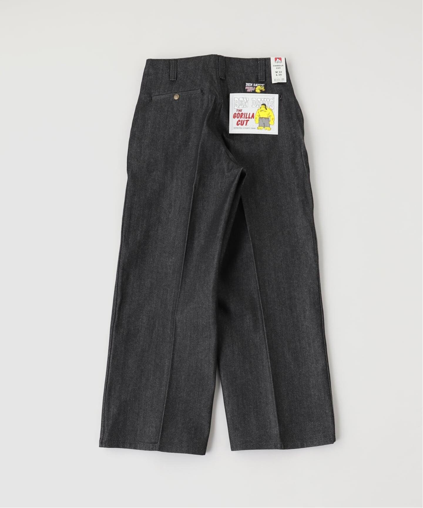 JOURNAL STANDARD BEN DAVIS / ベンデイビス ゴリラカット デニムパンツ L30 ジャーナル スタンダード パンツ ジーンズ・デニムパンツ グレー ブラック【送料無料】