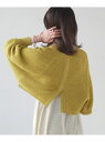 【SALE/50%OFF】Bab 前後2WAYショート丈バックスリットニット バブ / ブージュルード トップス ニット ピンク ホワイト グリーン