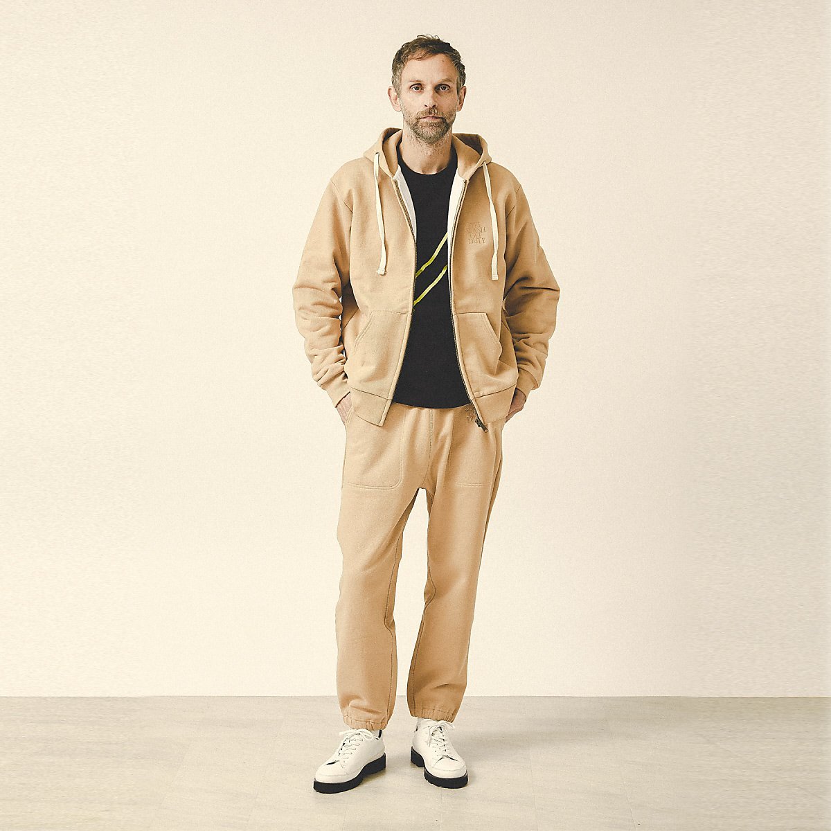 5351POUR LES HOMMES 【5/】ヘビーウェイト コットンスウェットパンツ ゴーサンゴーイチプールオム パンツ その他のパンツ ベージュ ブラック
