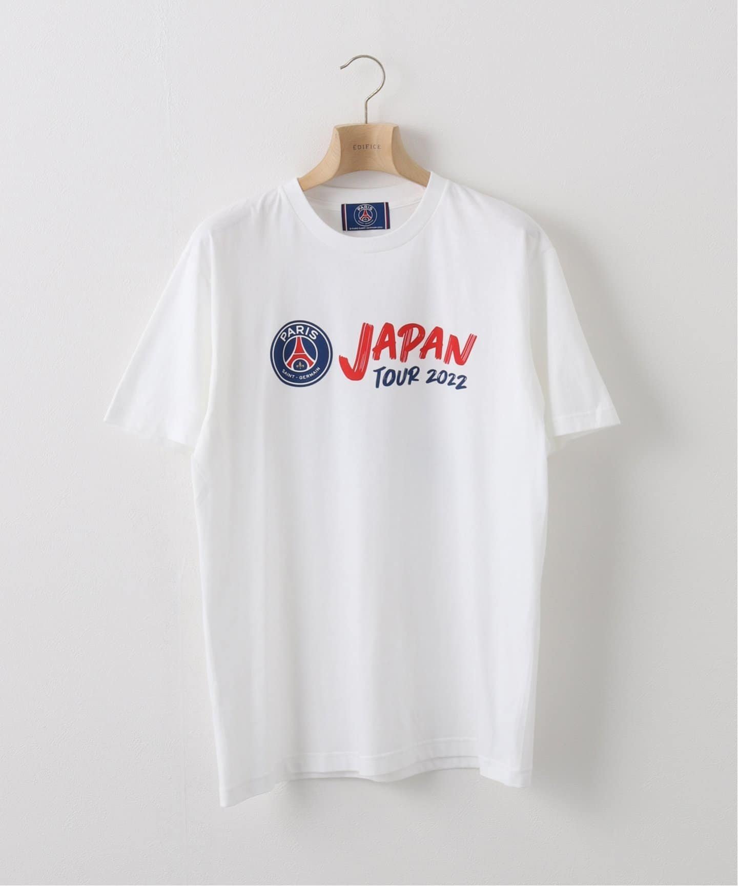 EDIFICE 【Paris Saint-Germain / パリサンジェルマン】 FANATICS JT Tシャツ (マップ) エディフィス カットソー Tシャツ ホワイト【送料無料】