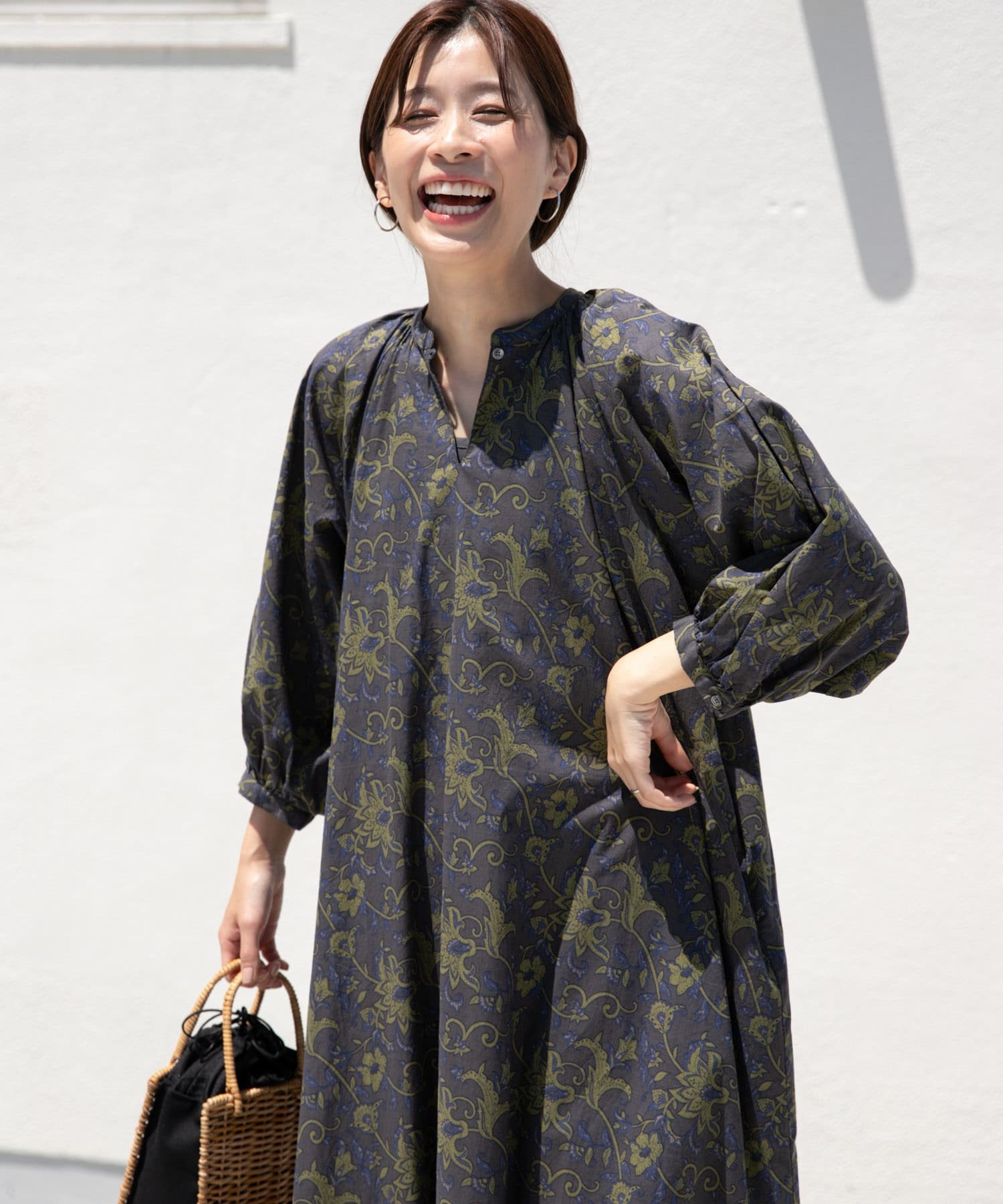 【SALE／10%OFF】DOORS コットンローンプリントワンピース アーバンリサーチドアーズ ワンピース・ドレス ワンピース【送料無料】のサムネイル