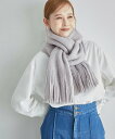 【SALE/60%OFF】ROPE' PICNIC PASSAGE スプリングカラーリサイクルヤーンラッセルストール ロペピクニック ファッション雑貨 マフラー・ストール・ネックウォーマー グレー ホワイト ブルー イエロー(4)