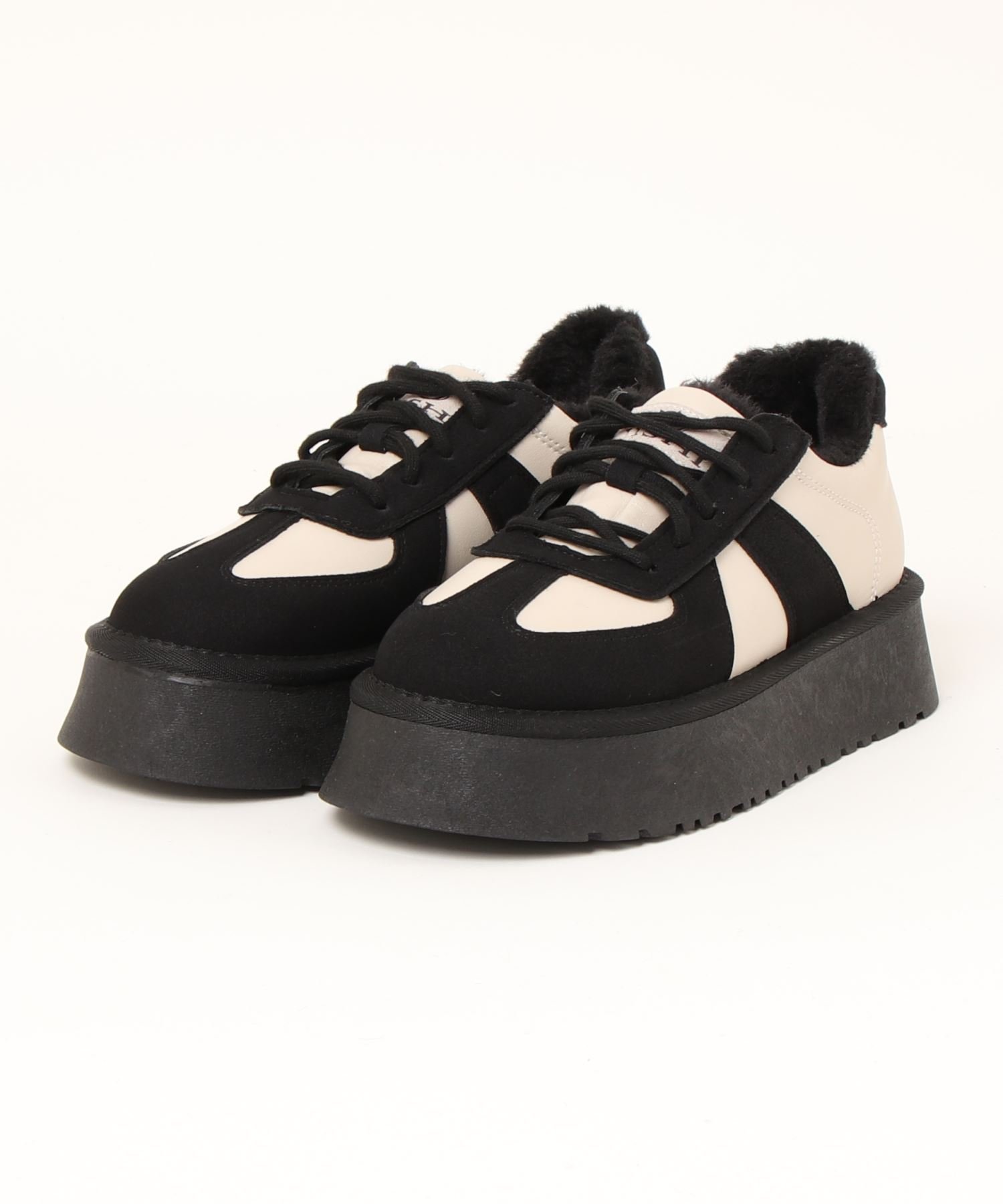 【SALE／20%OFF】aimoha 【shoes365】中綿付き 厚底トレーニングシューズ アイモハ...