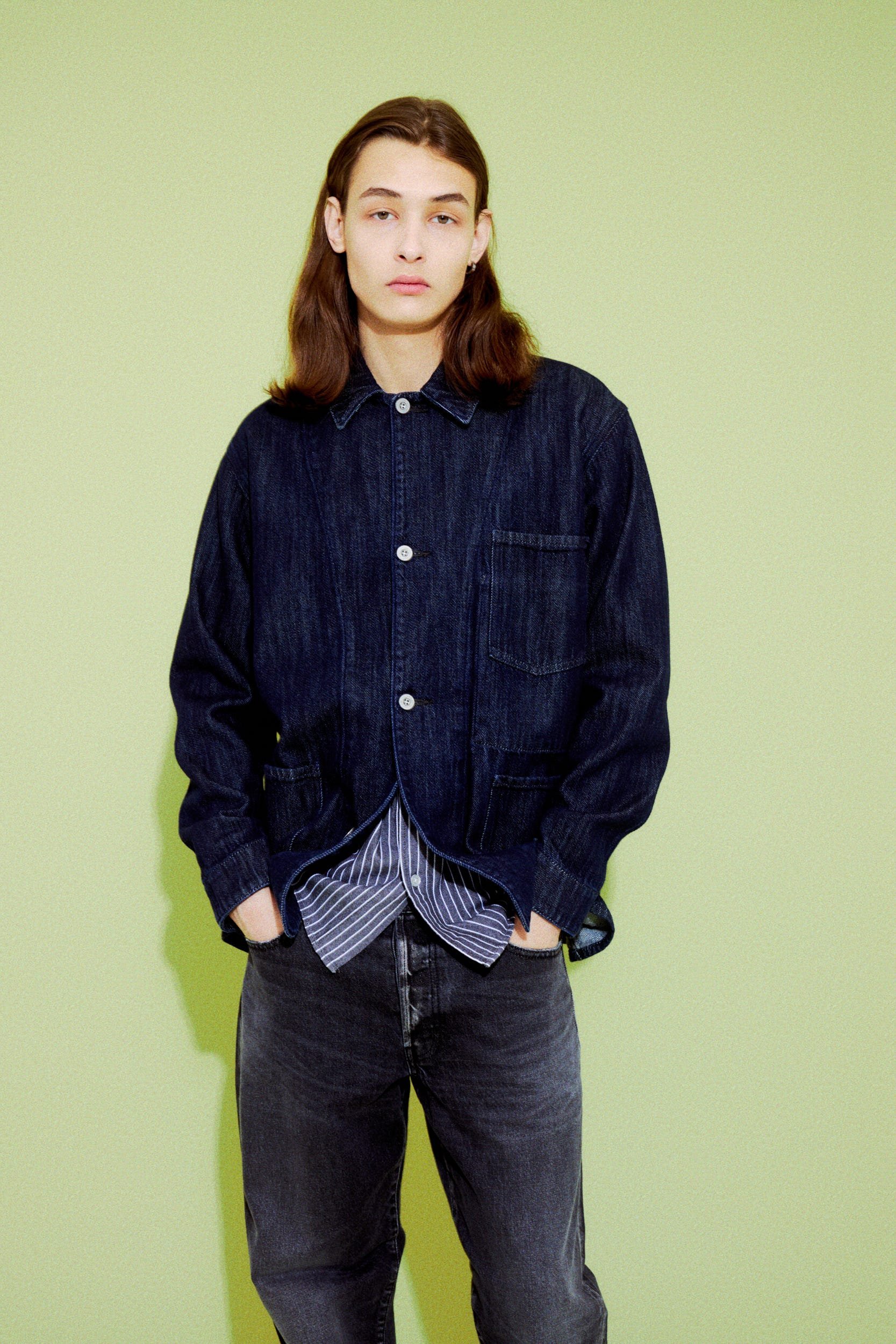 【SALE／40%OFF】AZUL BY MOUSSY リラックスデニムカバーオール アズールバイマウジー ジャケット・アウター デニムジャケット カーキグリーン【送料無料】