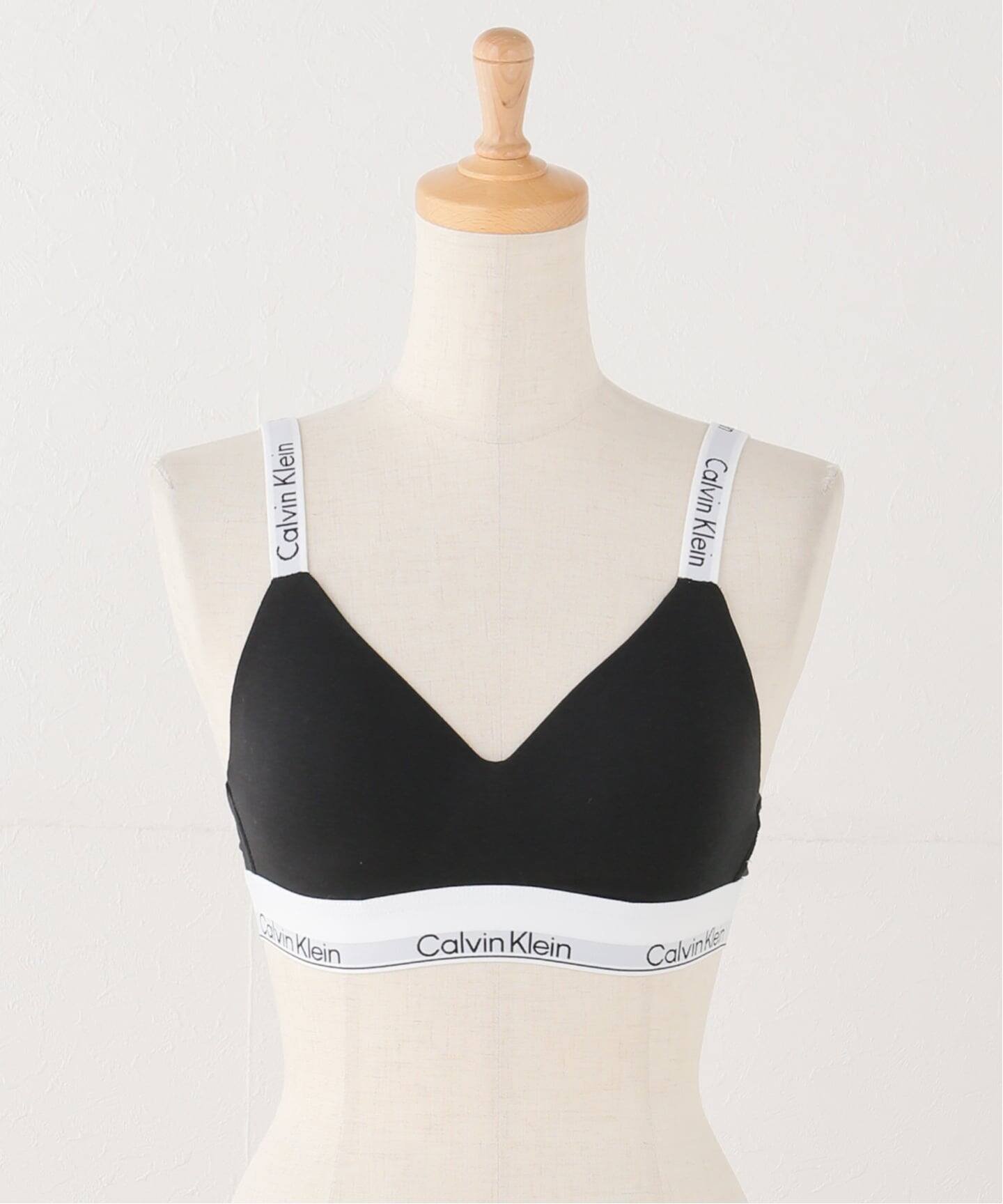 JOINT WORKS Calvin Klein / カルバン クライン LGHTLY LINED BRALETTE ジョイントワークス インナー・ルームウェア その他のインナー・ルームウェア グレー ブラック【送料無料】