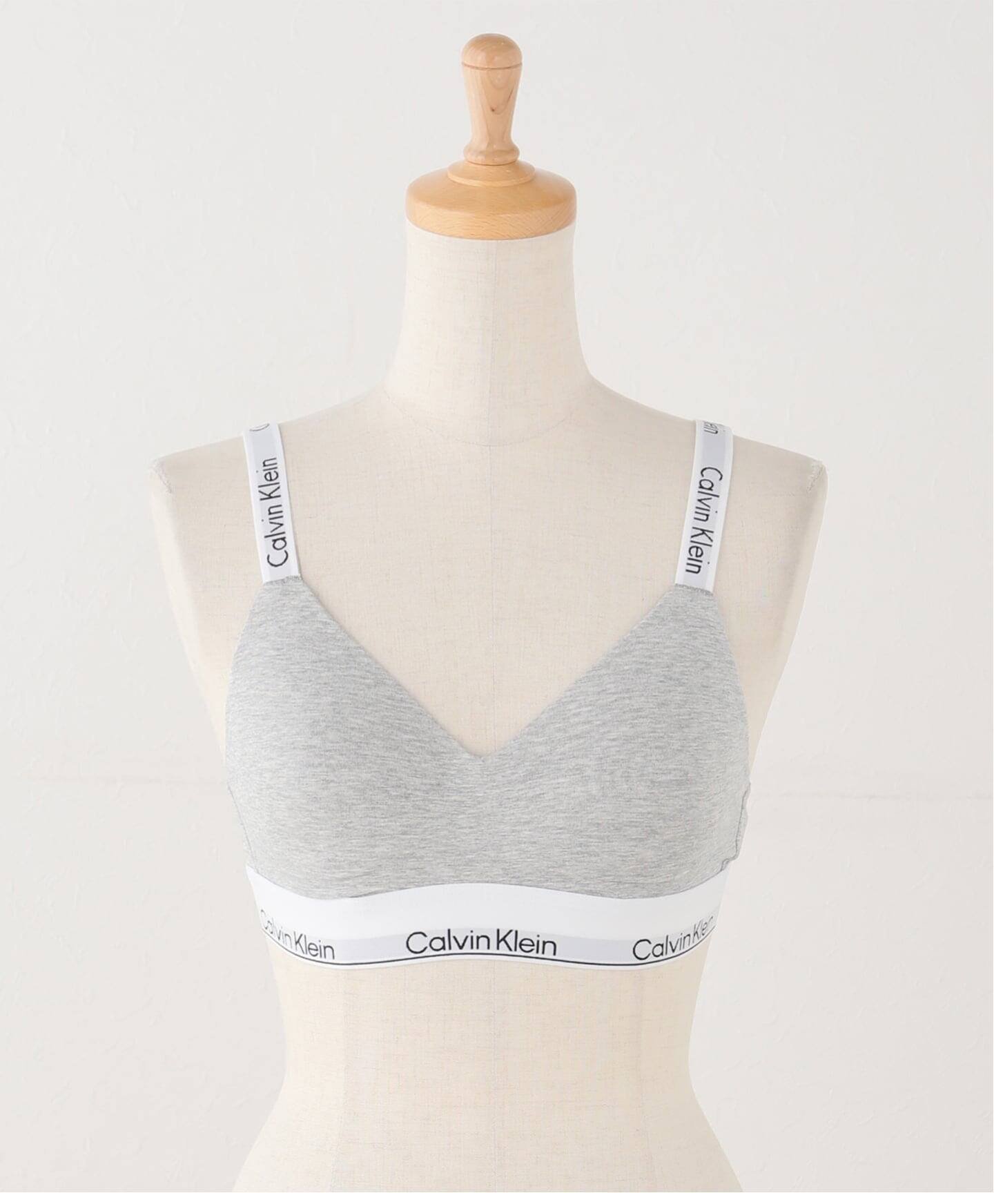 JOINT WORKS Calvin Klein / カルバン クライン LGHTLY LINED BRALETTE ジョイントワークス インナー・ルームウェア その他のインナー・ルームウェア グレー ブラック【送料無料】