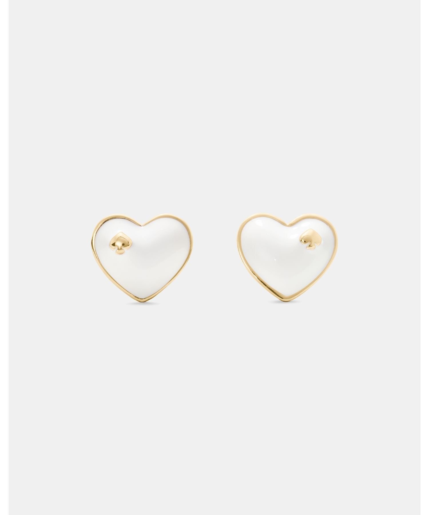 kate spade new york 【公式】ハート アンド スペード ハート スペード ピアス ケイトスペードニューヨーク アクセサリー・腕時計 ピアス ホワイト【送料無料】
