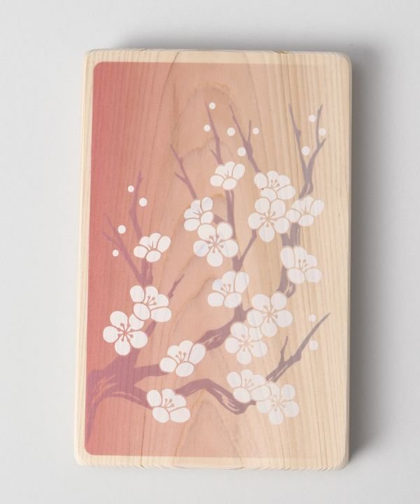 岩座 日の木御朱印帳 花霞 アミナコレクション 文房具 手帳・メモ帳 レッド