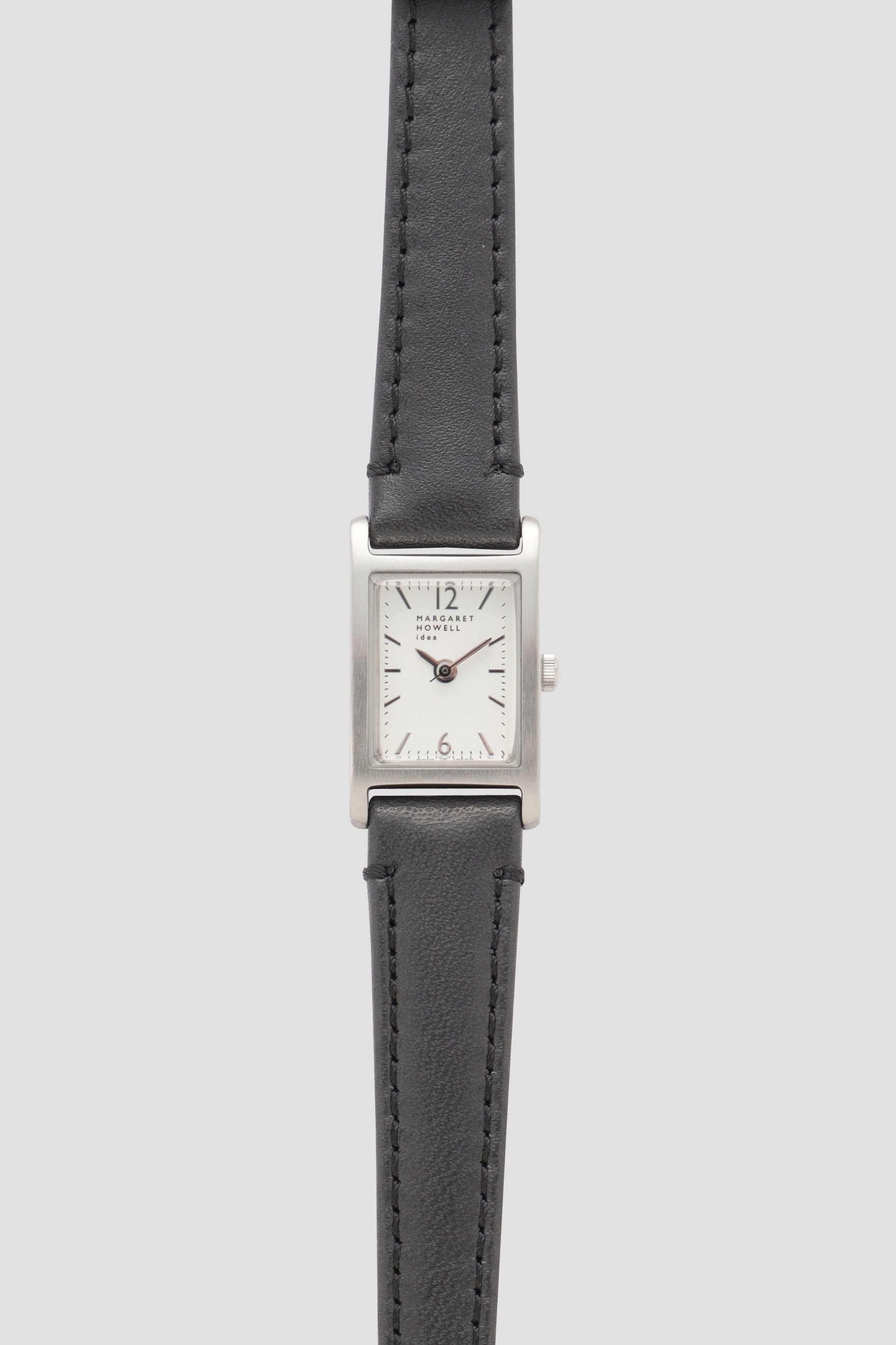 MARGARET HOWELL CALF BELT / RECTANGULAR WATCH マーガレット・ハウエル アクセサリー・腕時計 腕時計 ブラック