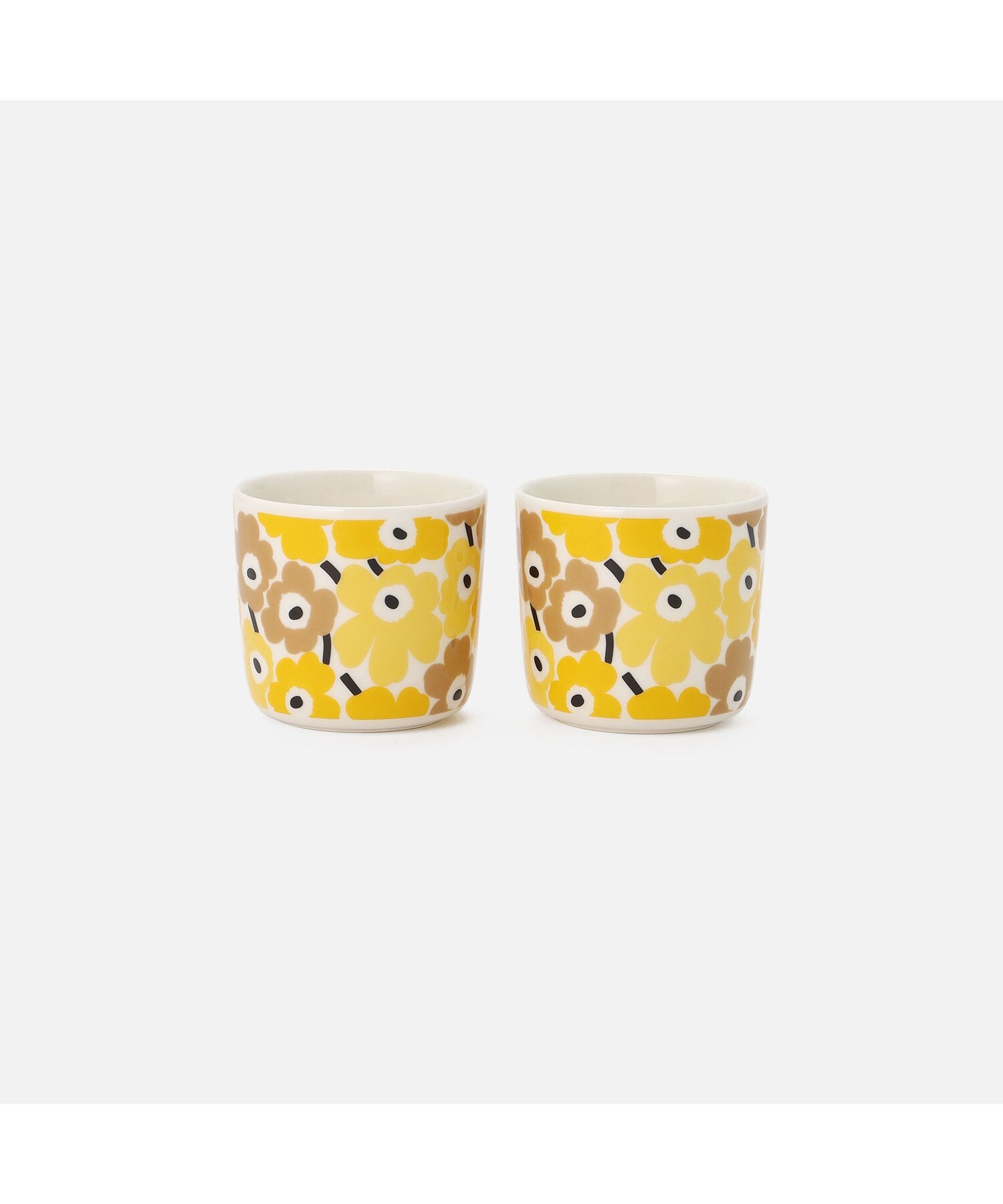 Marimekko 【日本限定】Mini Unikko コーヒーカップセット(ハンドルなし) マリメッコ ファッション雑貨 その他のファッション雑貨 ベージュ【送料無料】