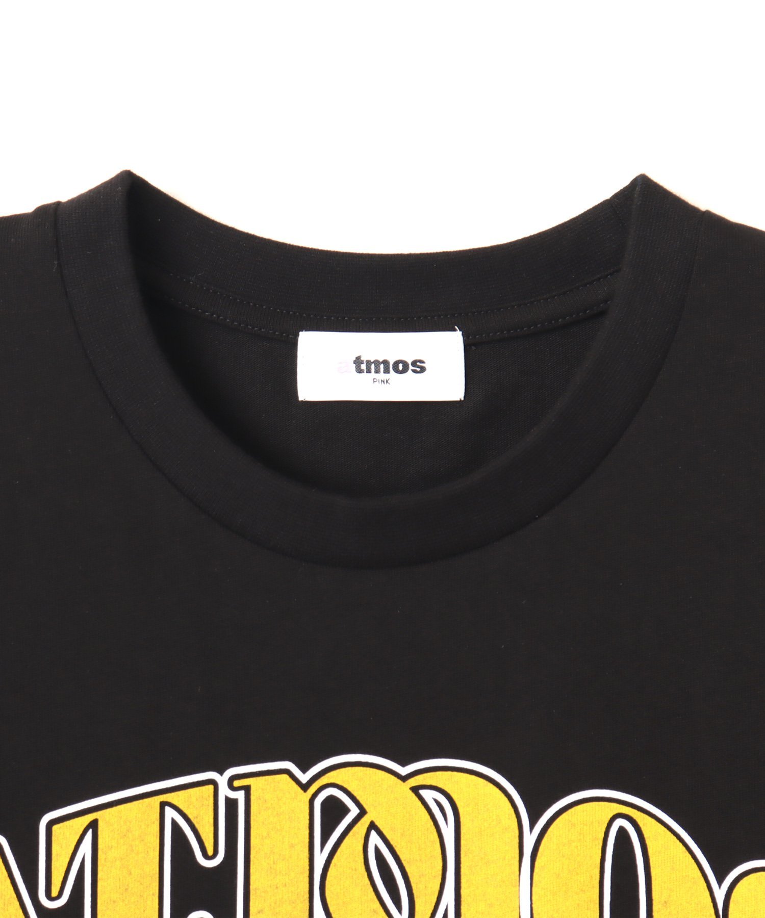 atmos pink atmos pink College Logo T-shirt BLACK アトモス トップス カットソー・Tシャツ ブラック