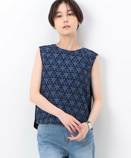 【SALE/30%OFF】K.T KIYOKO TAKASE 【セットアップ対応】七宝調ジオメトリックオパールプリント ノースリーブプルオーバー コムサ トップス シャツ・ブラウス ネイビー【送料無料】 【SALE/30%OFF】K.T KIYOKO TAKASE 【セットアップ対応】七宝調ジオメトリックオパールプリント ノースリーブプルオーバー コムサ トップス シャツ・ブラウス ネイビー【送料無料】