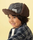 BEAMS mini BEAMS mini / キルティング イヤーキャップ 23FW ビームス ミニ 帽子 キャップ グレー ブラウン