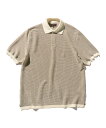 BEAMS PLUS 和紙混 ニット ポロシャツ 半袖 25SS ビームス メン トップス ポロシャツ ブラック ネイビー ベージュ オレンジ ホワイト【送料無...