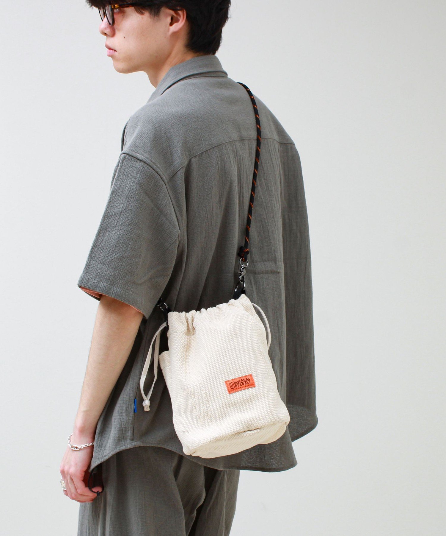 GLOSTER 【UNIVERSAL OVERALL】Summer knit purse フレディ アンド グロスター バッグ ショルダーバッグ ブラック ホワイト オレンジ ブルー パープル【送料無料】