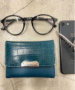 WEGO LADY'S 金具付きクロコウォレット ウィゴー 財布・ポーチ・ケース 財布 グリーン ホワイト レッド ブラック