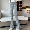 【SALE/40%OFF】Aimoon フレアパンツ スキニーパンツ 韓国風4色 ミニミニストア パンツ ジーンズ・デニムパンツ ブラック グレー