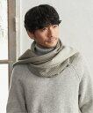 【SALE／40%OFF】ikka 【抗菌防臭】編地切り替えワイドマフラー イッカ ファッション雑貨 マフラー・ストール・ネックウォーマー ブラウン ブラック