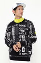 PEARLY GATES 天竺*DIAPLEX クルーネックニットプルオーバー <New Hisyoryロゴ柄> パーリーゲイツ トップス ニット ブルー【送料...