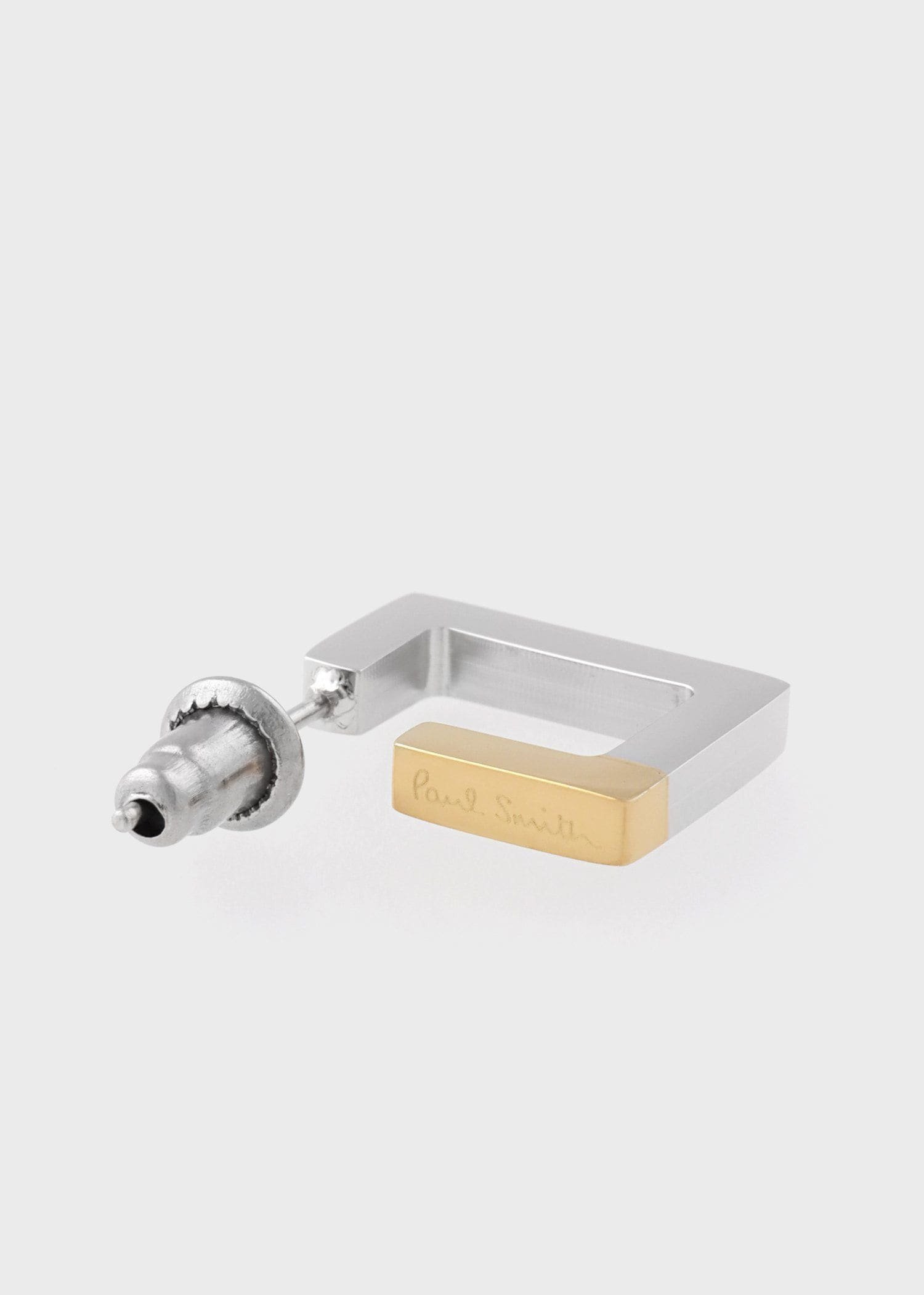 Paul Smith "Square Shape" シングルピアス ポール・スミス アクセサリー・腕時計 その他のアクセサリー・腕時計 シルバー【送料無料】