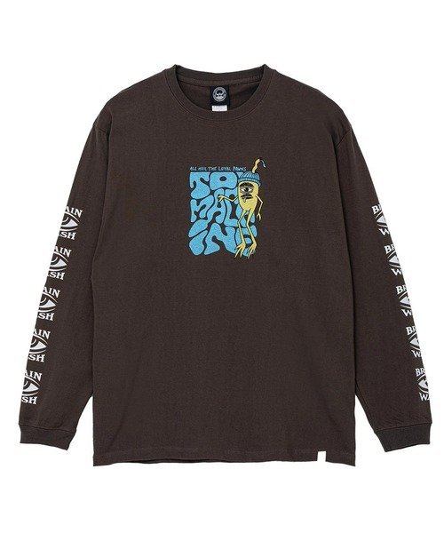 SELECT BRANDS TOY MACHINE/トイマシーン BILLY LONG TEE(MENS) ジャックローズ トップス カットソー・Tシャツ ブラウン ホワイト