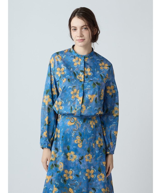 【SALE／30%OFF】Aquascutum WOMEN アーティストミューズプリントブラウス アクアスキュータム トップス シャツ・ブラウス【送料無料】