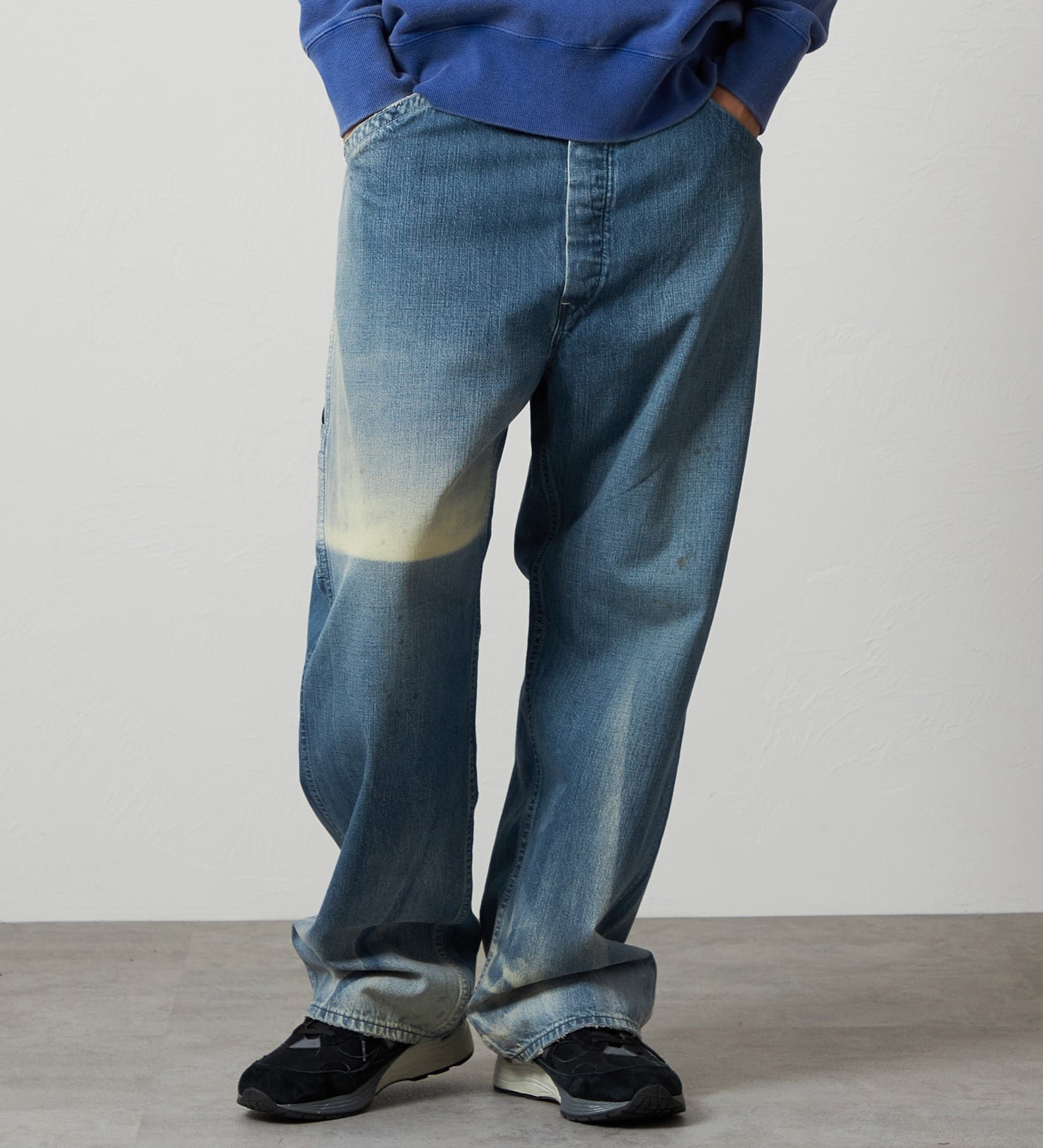 Lee VINTAGE PAINTER PANTS/ビンテージぺインターパンツ DUNGAREES エドウインオンラインモール パンツ ジーンズ・デニムパンツ ブルー