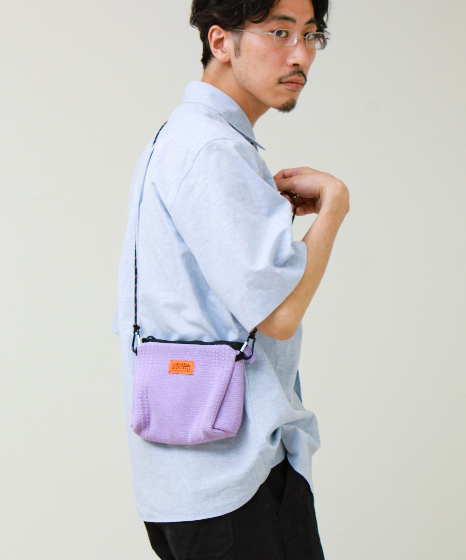 GLOSTER 【UNIVERSAL OVERALL】Summer knit sacoche フレディ アンド グロスター バッグ ショルダーバッグ ブラック オレンジ ブルー パープル ホワイト【送料無料】