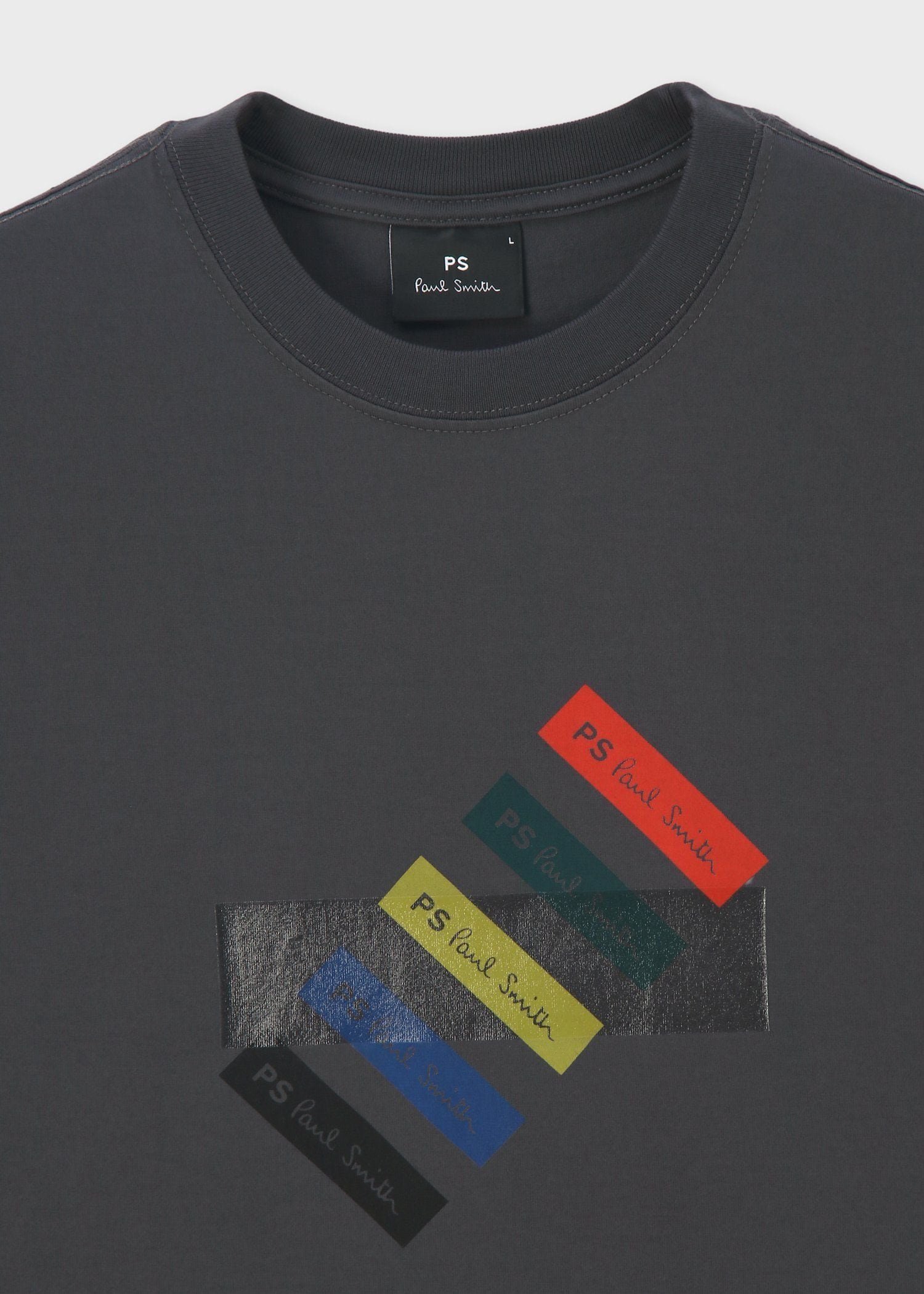 PS Paul Smith "PS Tab" 半袖Tシャツ ポール・スミス トップス カットソー・Tシャツ ホワイト グレー【送料無料】